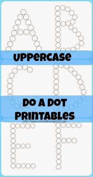 Free Uppercase Do A Dot Letter Printables Do A Dot Alphabet