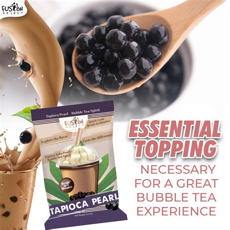 Buy Fusion Select Tapioca Pearl Black Sugar Flavor Quick Cook Tapioca