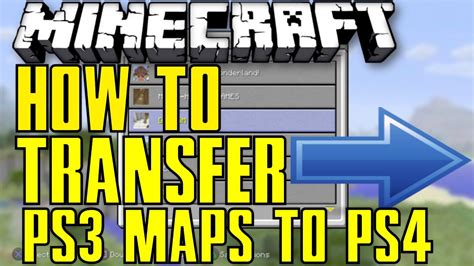 How To Transfer Minecraft Ps3 Map To Ps4 Complete Tutorial Voice