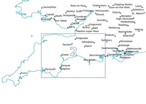 Postcode Sector Map S2 Devon Dorset And Somerset