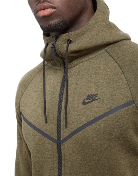Nike Tech Fleece Hoody In Green For Men Lyst