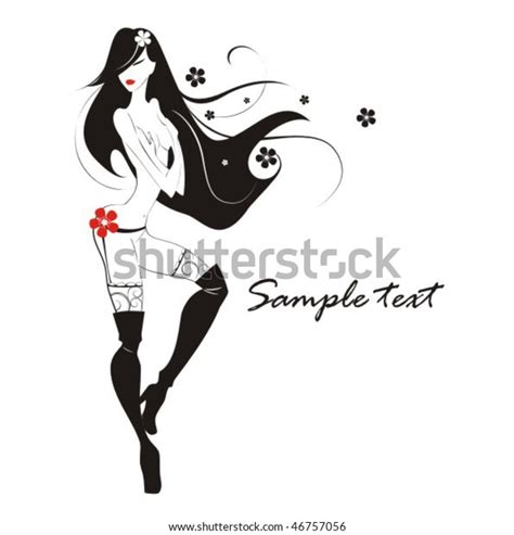 Beautiful Sexy Nude Girl Stock Vector Royalty Free 46757056 Shutterstock