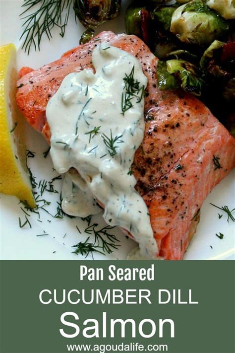 Cucumber Dill Salmon Recipe ~ Stove To Table 20 Minutes ~ A Gouda Life