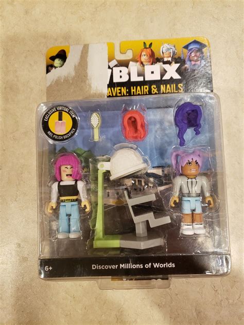Roblox Celebrity Action Figure Wolfpaq Brookhaven Hair And Nails Polish
