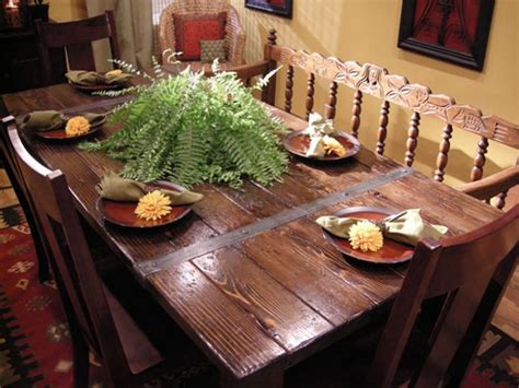 Build A Dining Table From Salvaged Materials Hgtv
