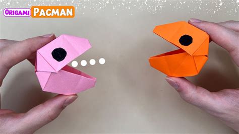 Origami Pacman Toy Paper Pacman Youtube