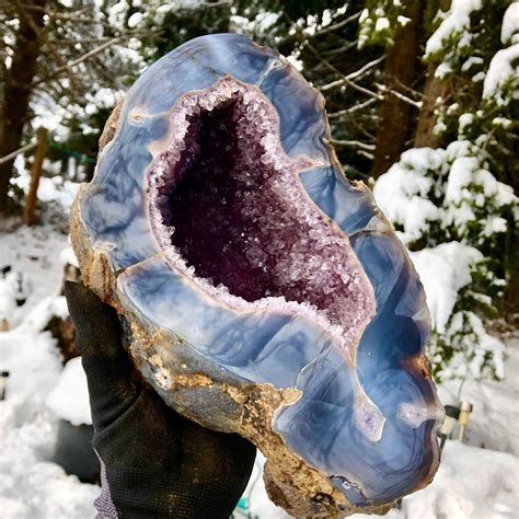 3422g Large Amethyst Geode In Custom Metal Stand Cut And Polished