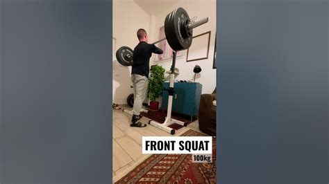 Front Squat 100kg Hybrid Training Program Youtube