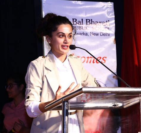 Check Out Taapsee Pannu Visits Her Alma Mater In Delhi Bollywood