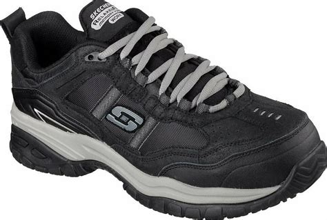 Skechers Work Relaxed Fit Soft Stride Grinnell Comp 77013 Bkgy
