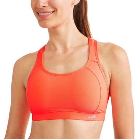 Women S Active High Impact Sports Bra With Cushioned Straps Walmart Com