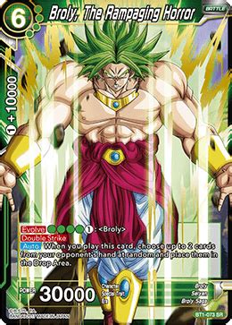 Excellent for retro dbz ccg players and collectors. Broly, The Rampaging Horror - Galactic Battle - Dragon Ball Super TCG - Big Orbit Cards