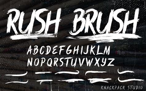 Rush Brush Font Fontspace