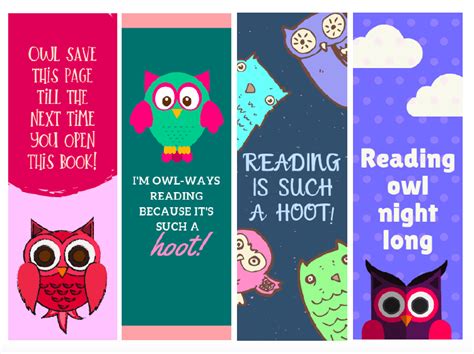 these free printable owl bookmarks are just too cute to