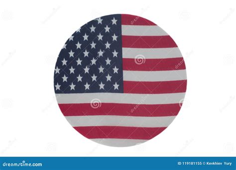 United States Flag Round Icon Stock Image Image Of Flag Celebration