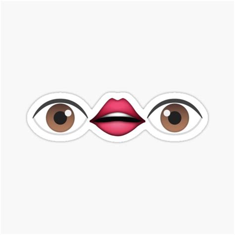 The Eye Mouth Eye Emoji Speechless Confused Unsettled Sticker For