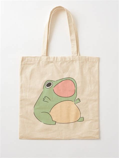Cute Indie Frog Aesthetic Tote Bag By Evamariee Redbubble Diy Tote