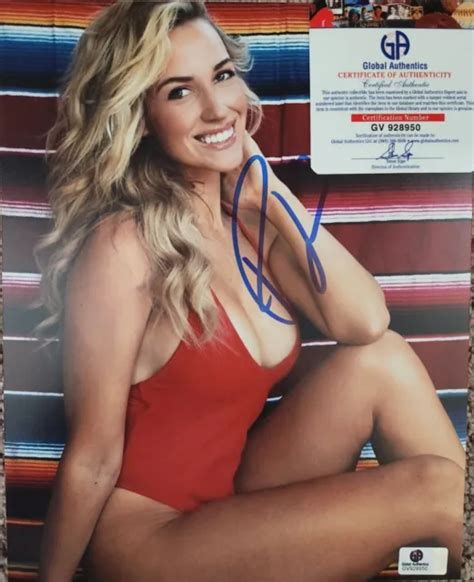 Paige Spiranac Lpga Golf Signed Hot X Photo Autographed Jsa