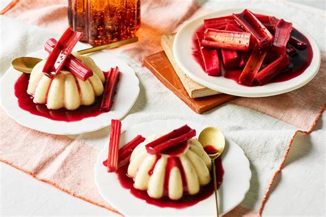 Vanilla Panna Cotta With Baked Rhubarb Recipe Recipes Au