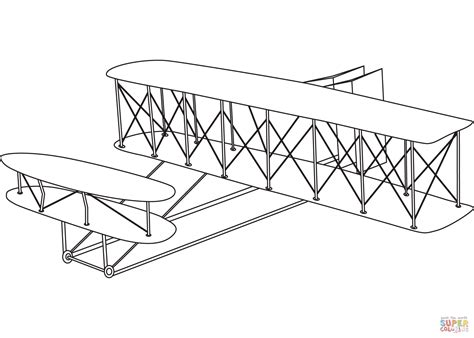 Wright Flyer Coloring Page Free Printable Coloring Pages