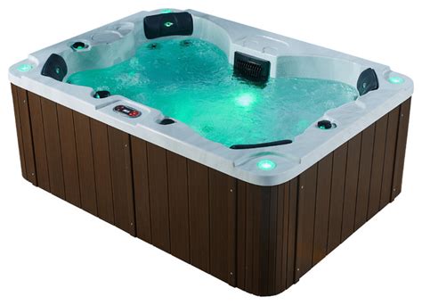 Halifax Se 22 Jet 4 Person Hot Tub With Led Lighting And Waterfall