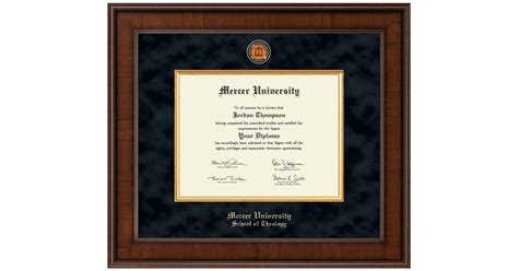 Presidential Masterpiece Diploma Frame In Madison Mercer University