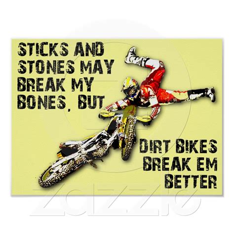 A Sticker With A Dirt Bike Rider On Its Back And The Words Sticks And