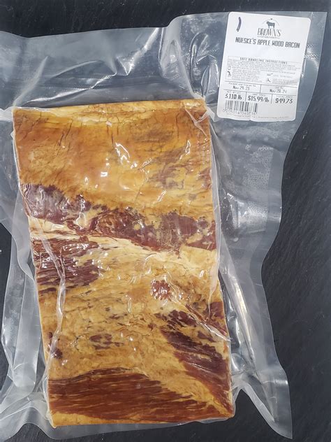 Nueskes Applewood Smoked Bacon Slab 1 Browns Top Shelf Meats