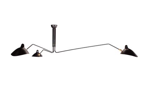Serge Mouille Three Arm Ceiling Lamp Design Within Reach
