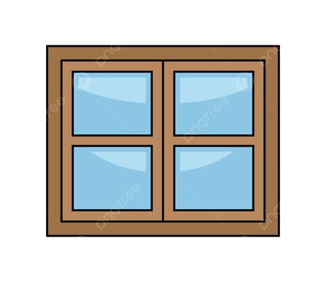 Window Cartoon Vector Symbol Icon Design Banner Element Wood Vector