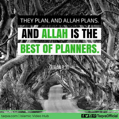 They Plan And Allah Plans And Allah Is The Best Of Planners