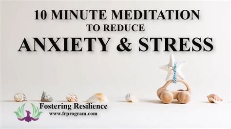 10 Minute Guided Meditation For Anxiety And Stress Youtube