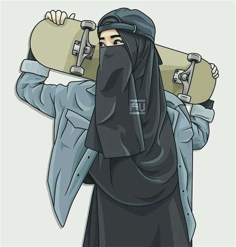 Gambar Kartun Muslimah Terbaru 2020 Instagram 50 Gambar Kartun Muslimah Keren Cantik Dan