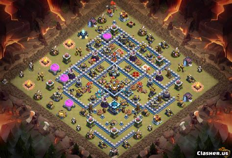 Town Hall 13 Th13 Trophywar Base V74 Anti 2 Stars With Link 11