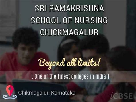 Sri Ramakrishna School Of Nursing Chickmagalur Chikmagalur Address