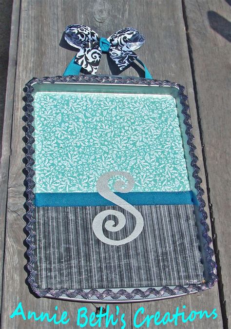 magnetic board   dollar store cookie sheet