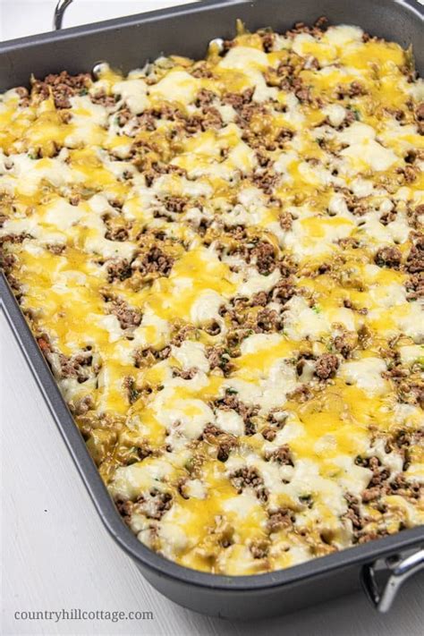 The heavy whipping cream and cheese as well. Keto Ground Beef Casserole Recipe