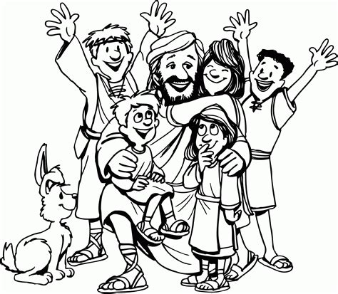Line art, vector line art,vector tracing, book cover, vector portrait, children book illustration, coloring book, and coloring book page. Jesus Washes Feet Coloring Page - Coloring Home