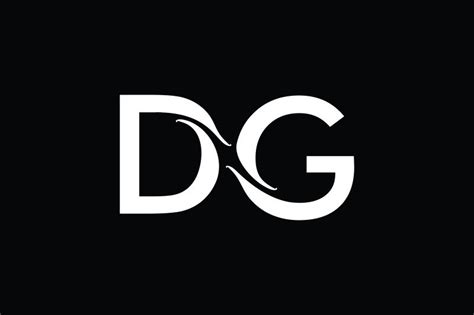Dg Monogram Logo Design By Vectorseller Thehungryjpeg Monogram Logo
