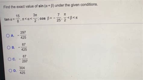 Solved Express The Sum Or Difference As A Product Of Sines