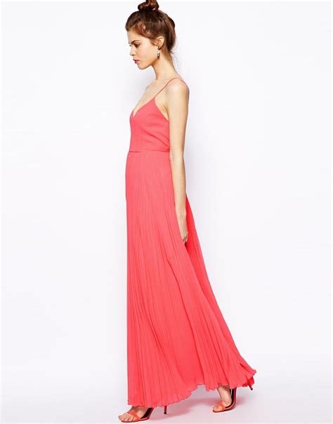 Asos Asos Cami Pleated Maxi Dress At Asos Vestido Largo Plisado Vestidos Largos Vestidos