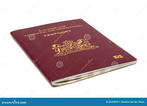 Holenderski paszport zdjęcie stock Obraz złożonej z ochrona 8030020