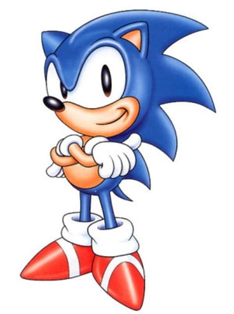 Classic Sonic Hedgehog Drawing Free Image