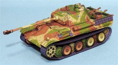 Papermau Ww2`s German Tank Panther Ausf G Paper Model By Lazy Life