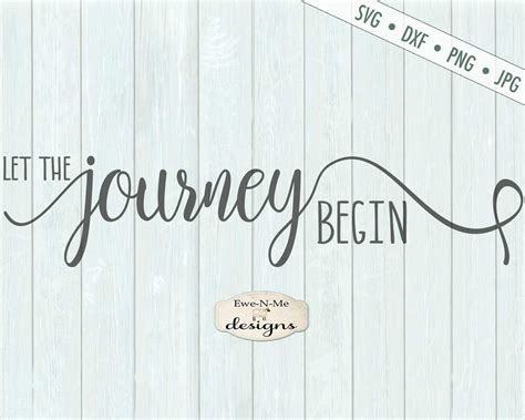 Let The Journey Begin Svg Aventura Svg Boda Svg Journey Etsy España
