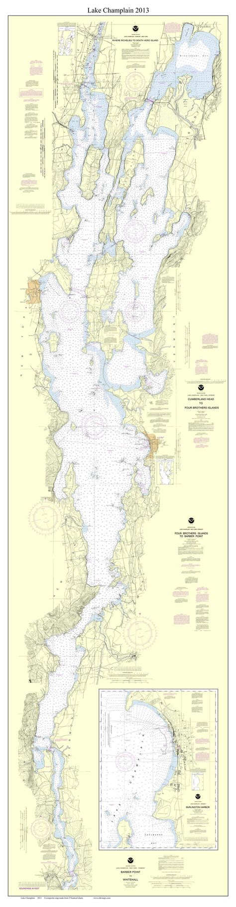 Lake Champlain Depth Chart