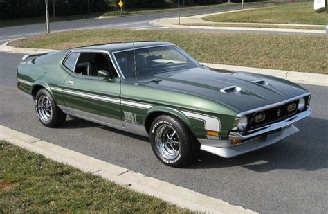 Dark Green 1972 Mach 1 Clone Ford Mustang Fastback Mustangattitude