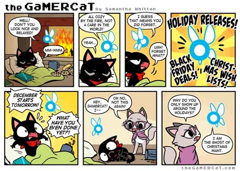 A Comic Strip With Two Cats Talking To Each Other And One Cat Saying It