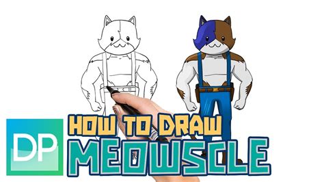 Drawpedia How To Draw Meowscle From Fortnite Step By Step Drawing