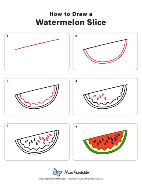 Https://tommynaija.com/draw/how To Draw A Watermelon Slice